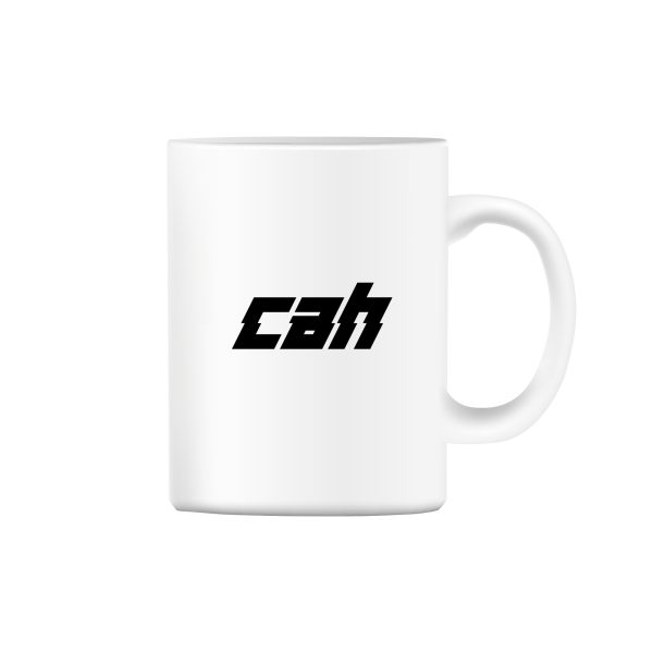 Šálka biela s logom CAH minimalistic