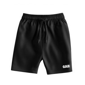 Ultra heavy kraťase čierne s logom CAH basic a nápisom cez stred