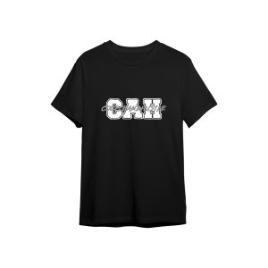 Tričko čierne s logom CAH basic a nápisom cez stred