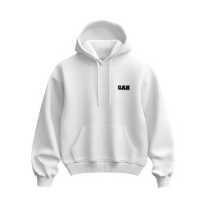 Ultra heavy mikina biela s logom CAH basic miniature