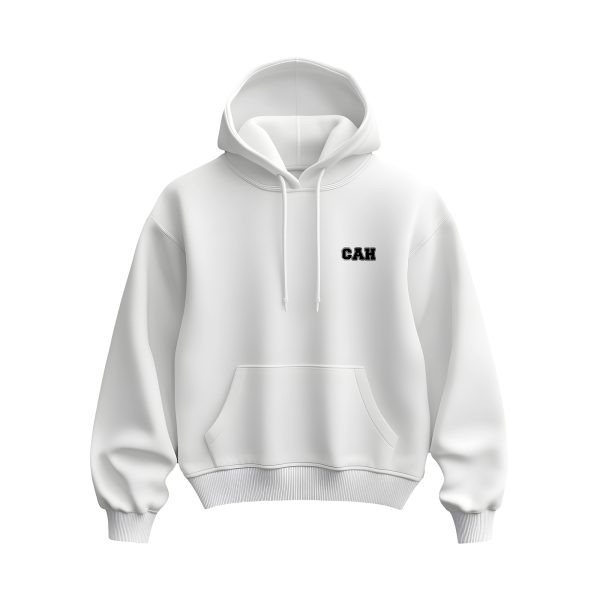 Ultra heavy mikina biela s logom CAH basic miniature
