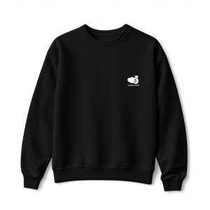 Ultra heavy crewneck mikina čierna Couple & Hustle icon a nápis miniature