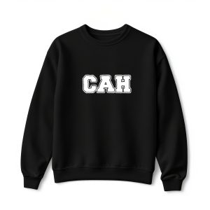 Ultra heavy crewneck mikina čierna s logom CAH basic