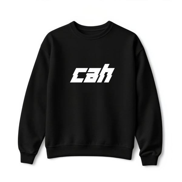 Ultra heavy crewneck mikina čierna s logom CAH minimalistic