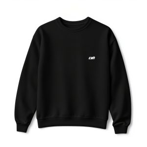 Ultra heavy crewneck mikina čierna s logom CAH minimalistic miniature