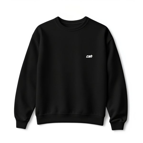 Ultra heavy crewneck mikina čierna s logom CAH minimalistic miniature