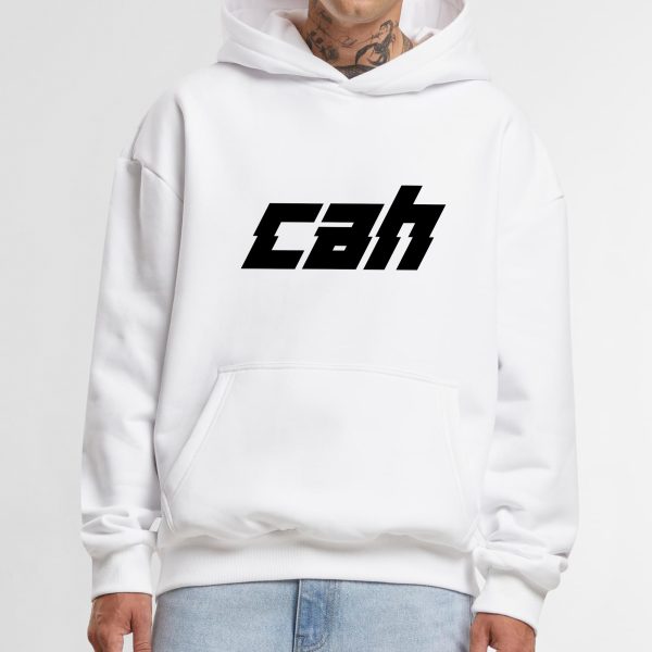 Ultra heavy mikina biela s logom CAH minimalistic - Image 2