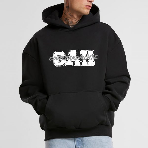 Ultra heavy mikina čierna s logom CAH basic a nápisom cez stred - Image 2