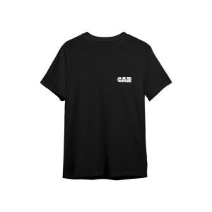 Tričko čierne s logom CAH basic a nápisom cez stred miniature