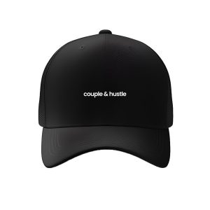 Šiltovka čierna Couple & Hustle nápis