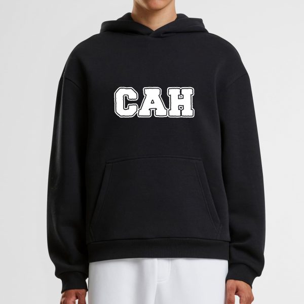 Mikina s kapucou čierna s logom CAH basic - Image 2