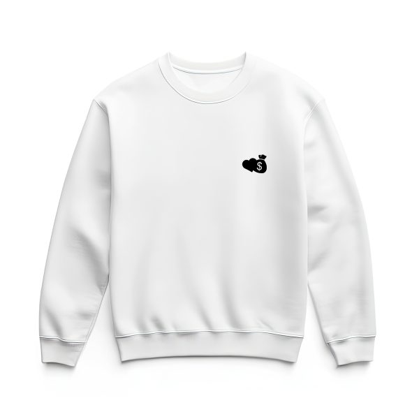 Ultra heavy crewneck mikina biela Couple & Hustle icon miniature