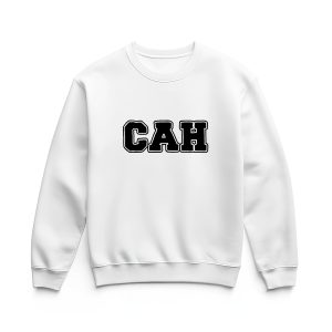 Ultra heavy crewneck mikina biela s logom CAH basic