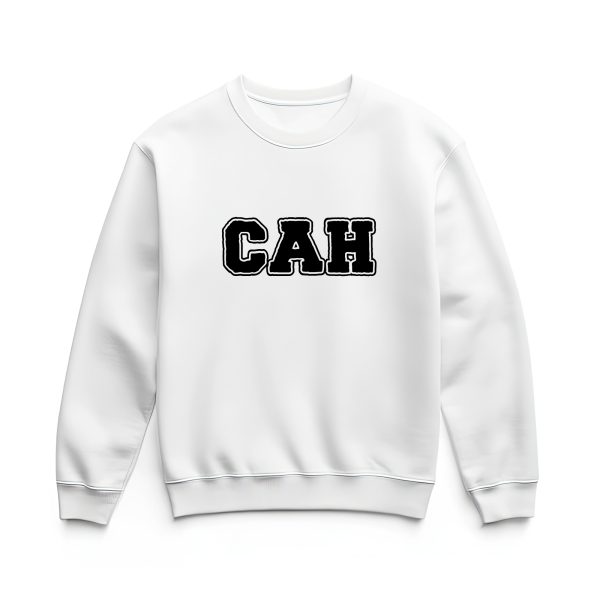 Ultra heavy crewneck mikina biela s logom CAH basic