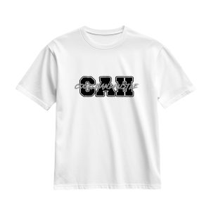 Ultra heavy tričko biele s logom CAH basic a nápisom cez stred