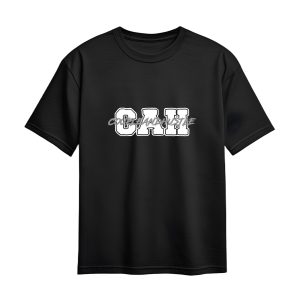 Ultra heavy tričko čierne s logom CAH basic a nápisom cez stred